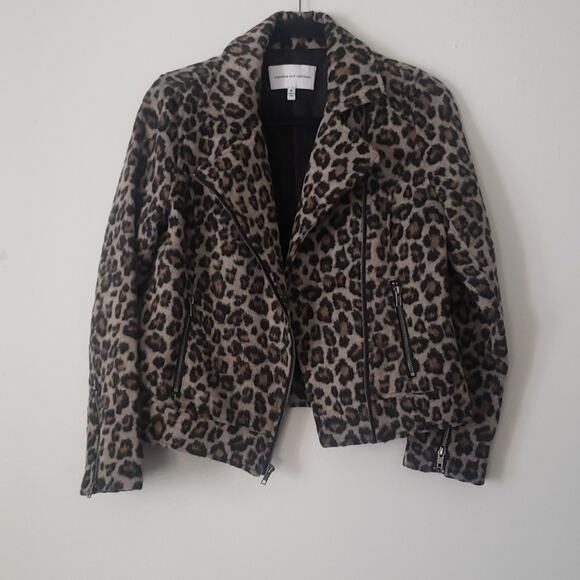 Cupcakes and Cashmere Margaux Leopard Moto Jacket - Picture 9 of 11